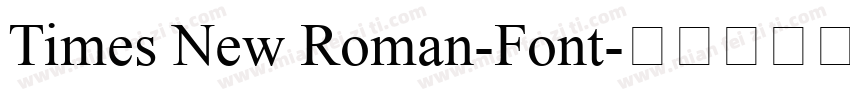 Times New Roman-Font字体转换